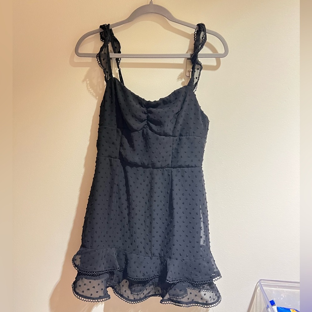 Black strap dress
